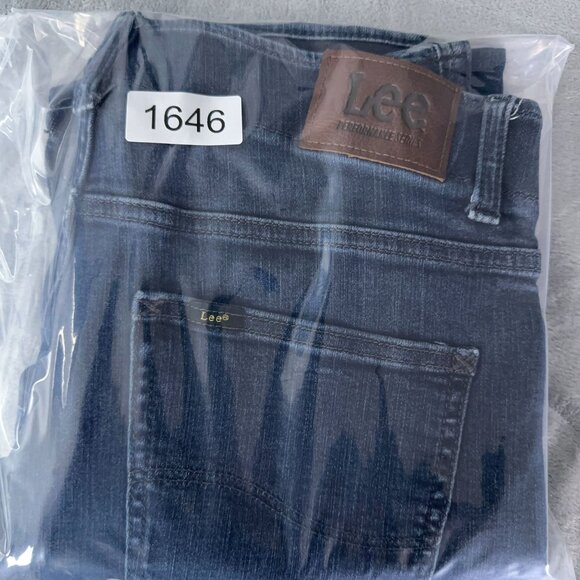 Lee Straight Leg Jeans Extreme Motion Slim Fit 2015475 Men's Blue Size 31X32 - Picture 12 of 12
